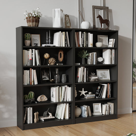 Romwe Wood Storage Bookcase