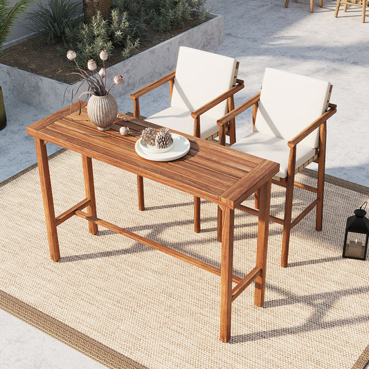 Alden Acacia Outdoor Bar Set