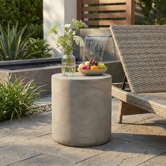 Ciro Sculptural Concrete Side Table