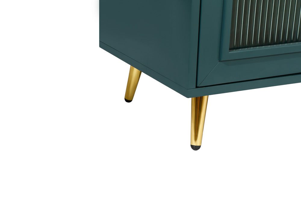 65" Brevy TV Console, Teal