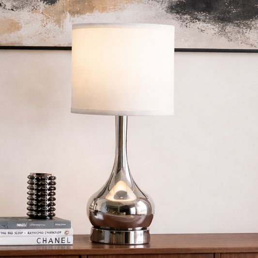 Corrine Polished Silver Table Lamp