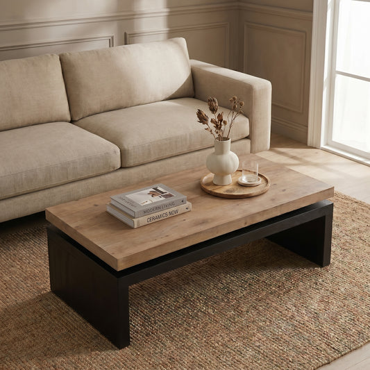 Two-Tone Platform Coffee Table