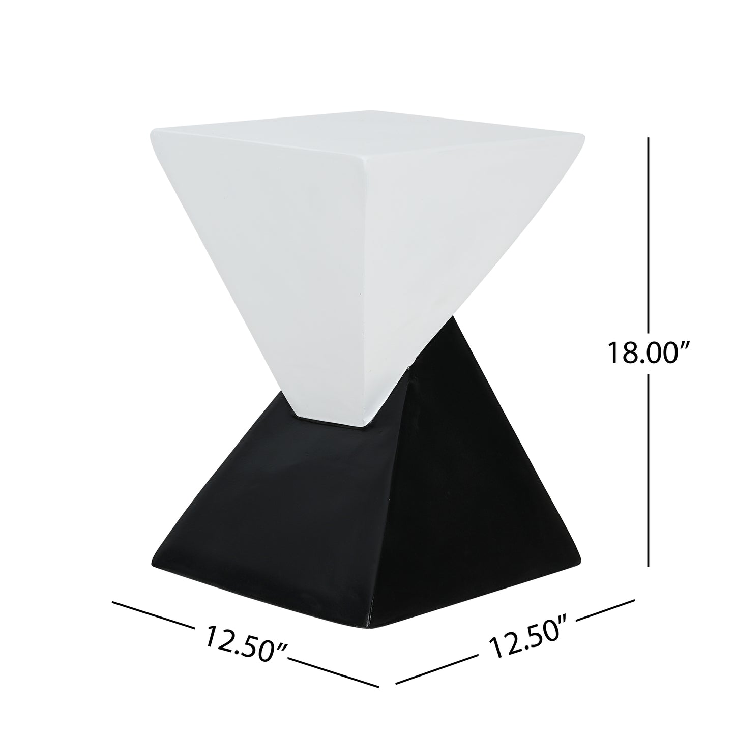 Noa Geometric Outdoor Side Table