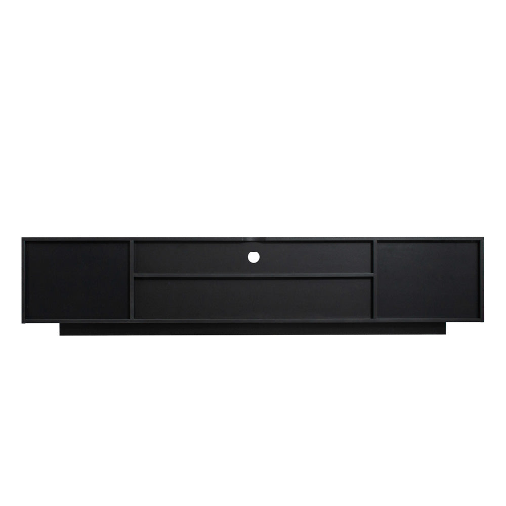 Palo TV Media Console with LED Lights, Black