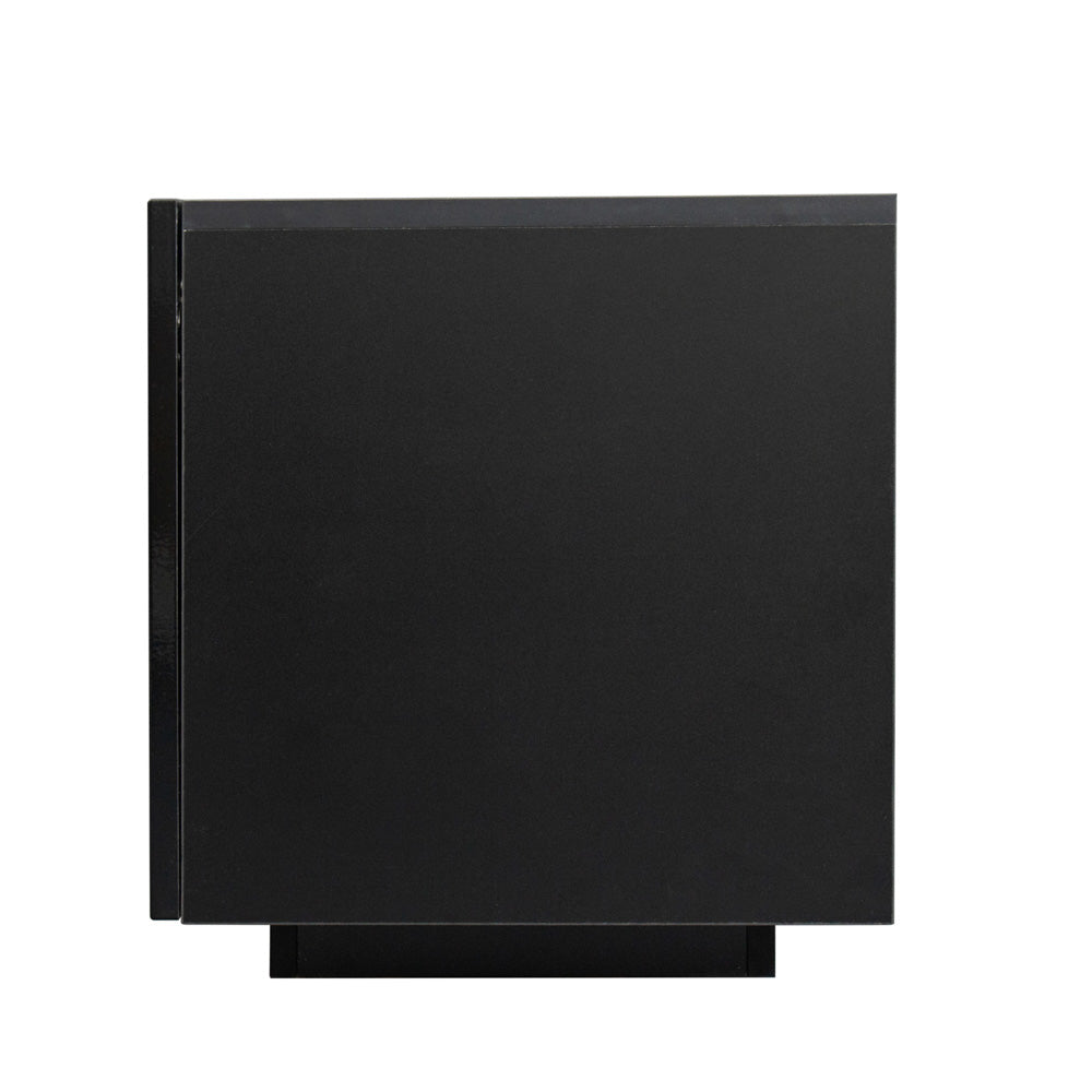 Palo TV Media Console with LED Lights, Black