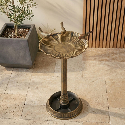 Aveline Sculptural Bird Bath & Garden Pedestal