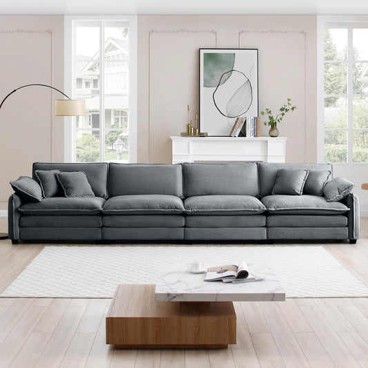 Berk Corduroy Sofa, Grey