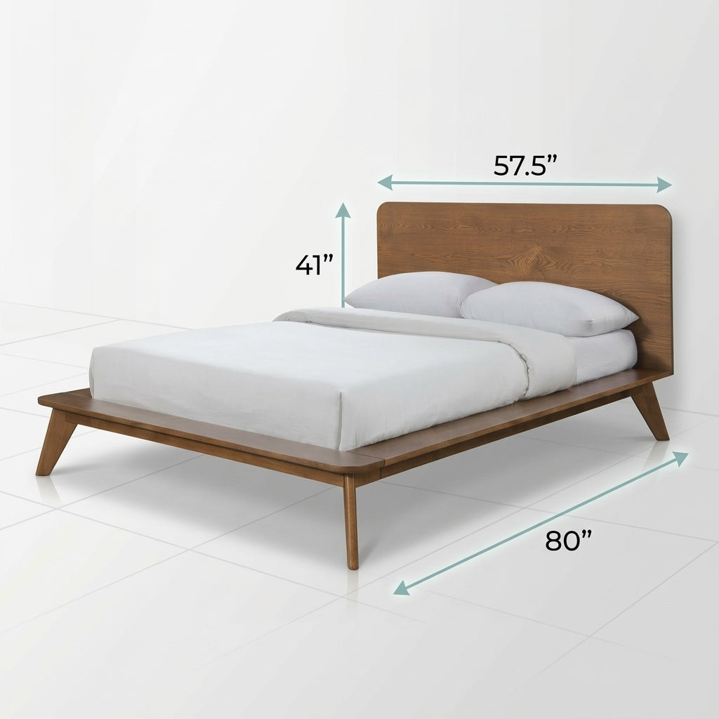 Boden Walnut Platform Full Bed