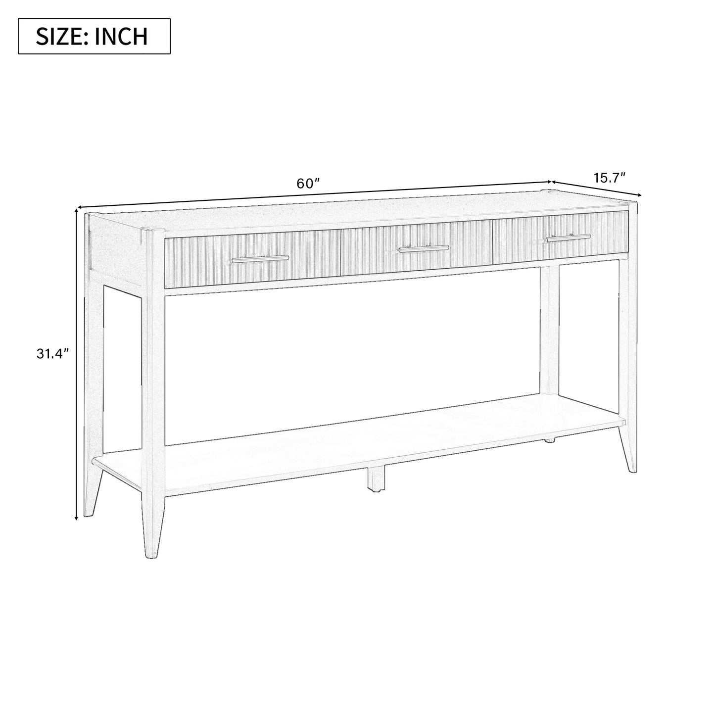 UStyle Entryway Console Table