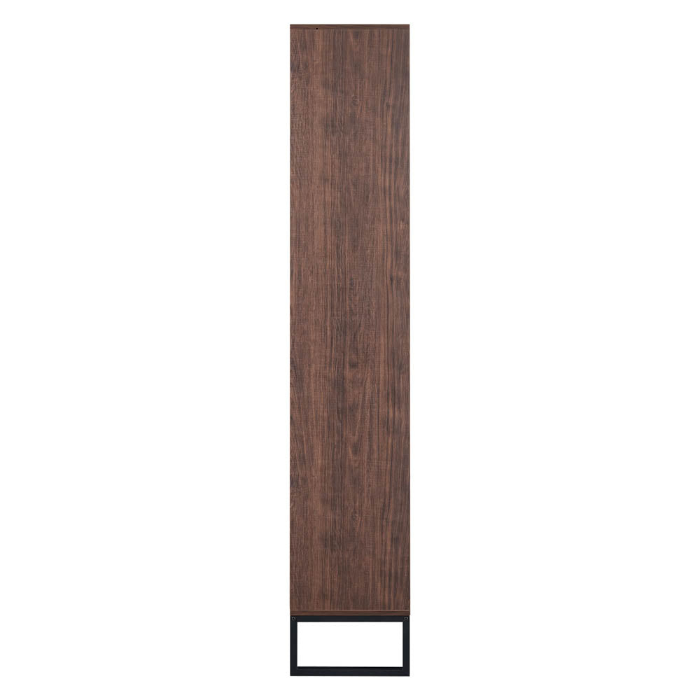 Modern Walnut Shelf With Led Strip Lights