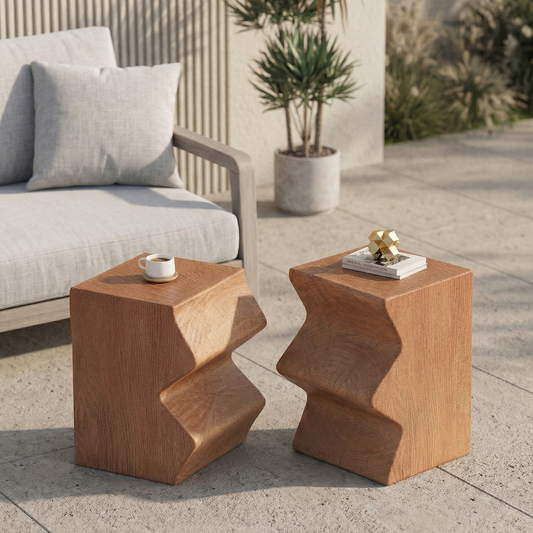 Rove Sculptural Accent Table, 2 Piece Set