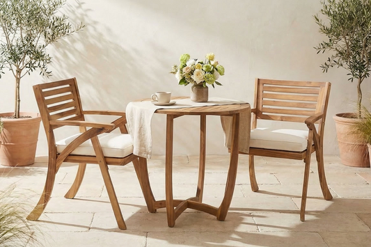 Toulon Acacia Outdoor Bistro, 3-Piece Set