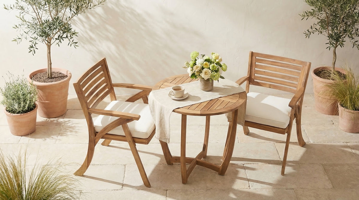 Toulon Acacia Outdoor Bistro, 3-Piece Set