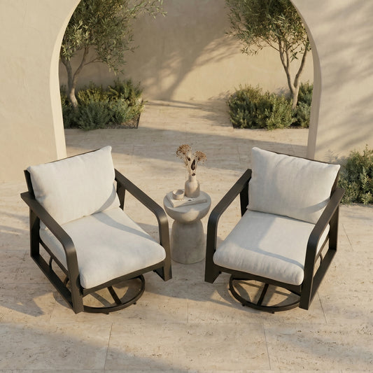 Varenne Swivel Lounge Chairs — Set of 2
