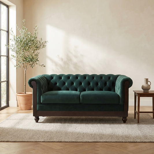 Vivalux Chesterfield Velvet Loveseat