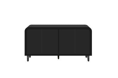 Reeded Black Sideboard