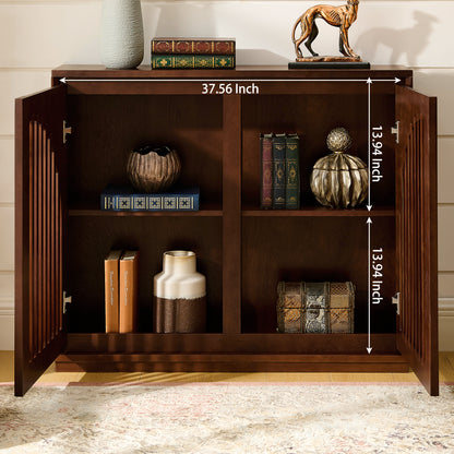 Orson Arched Dark Walnut Cabinet
