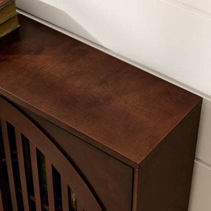 Orson Arched Dark Walnut Cabinet