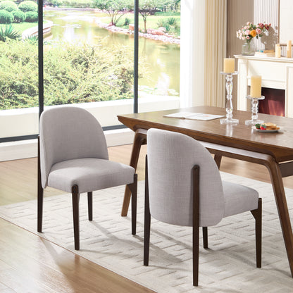 Belmont Upholstered Dining Chairs – Set of 2, Grey
