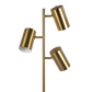 Harmony Brassed Gold Triple Spot Floor Lamp
