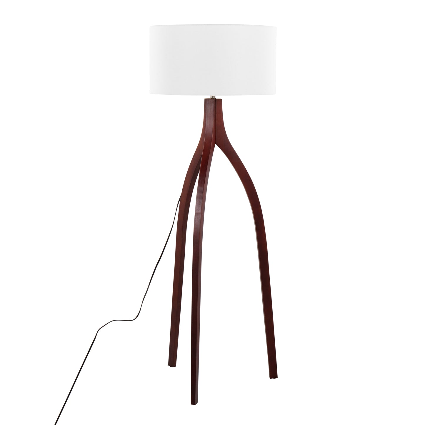 Wishbone Walnut Tripod Floor Lamp