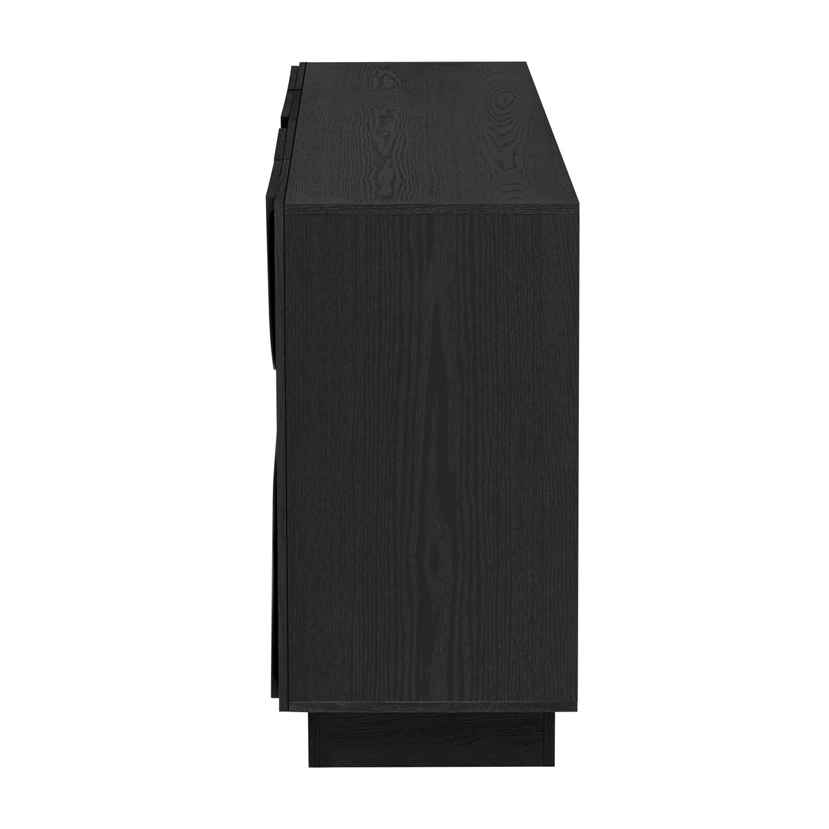 Renzo Sculpted Black Sideboard
