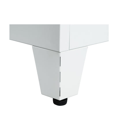 Harper Tall Storage Wardrobe with Drawers, White