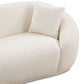 Half Moon Curved Sofa, White