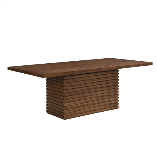 Coad Sculpted Base Dining Table, Walnut