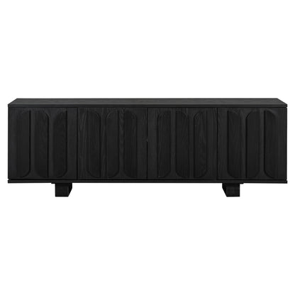 Dorian Carved Black Media Console