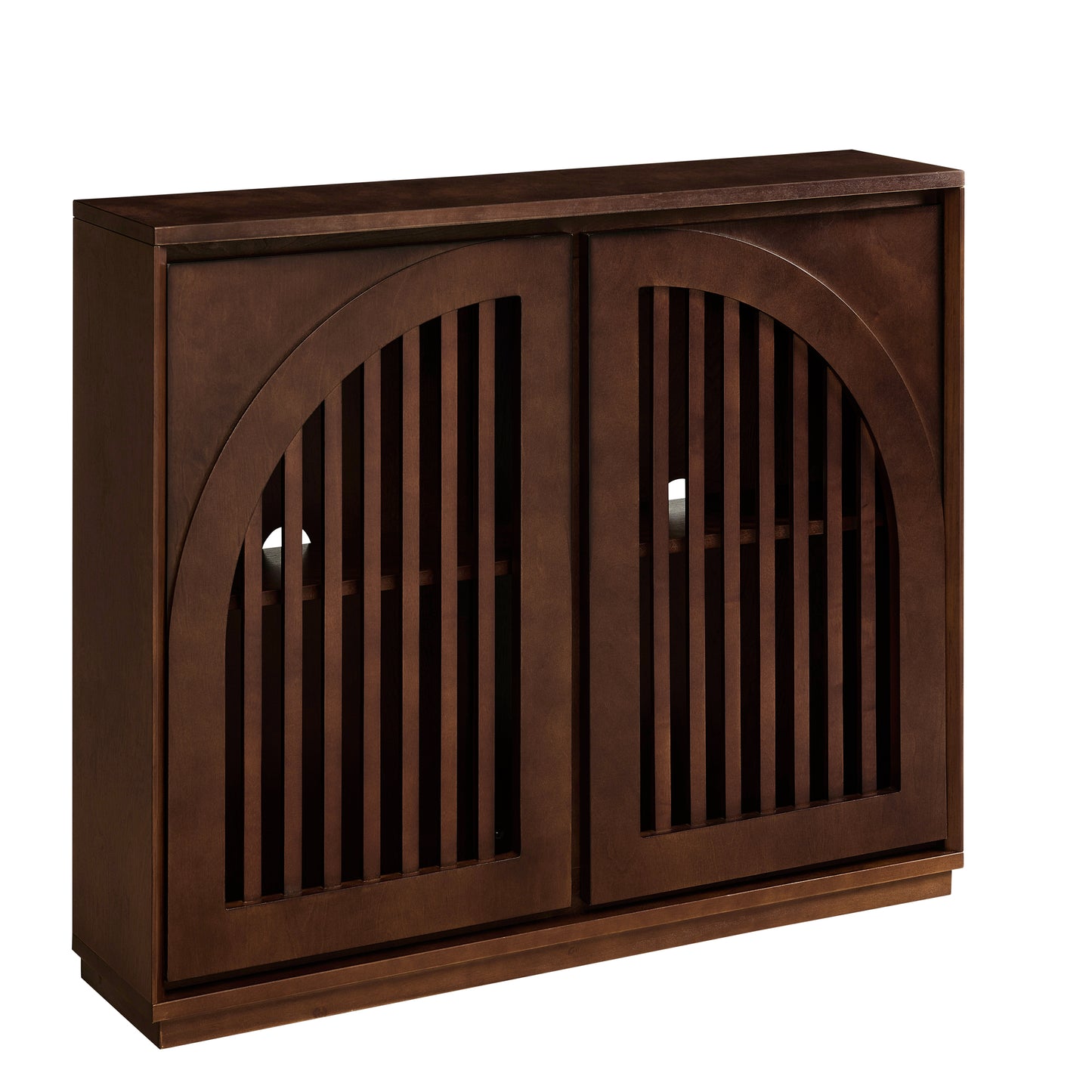 Orson Arched Dark Walnut Cabinet