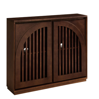 Orson Arched Dark Walnut Cabinet