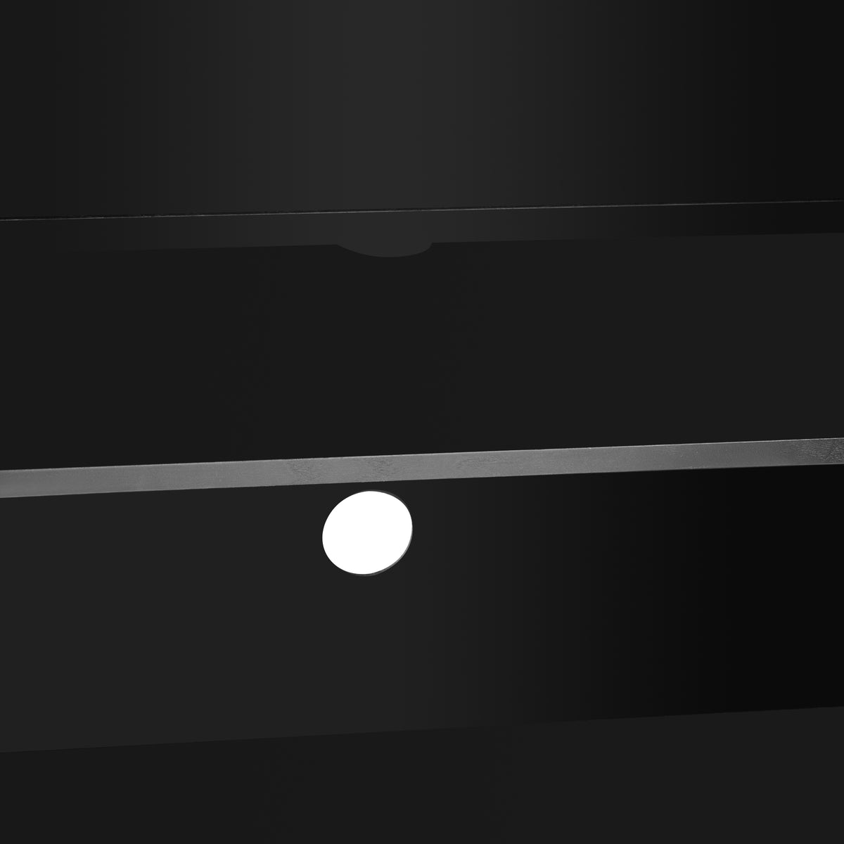 Renzo Sculpted Black Sideboard