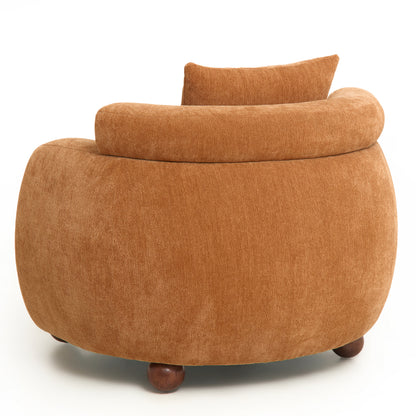 Lunara Bouclé Accent Chair, Tuscan