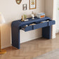 Pyrk Console Table, Navy Blue