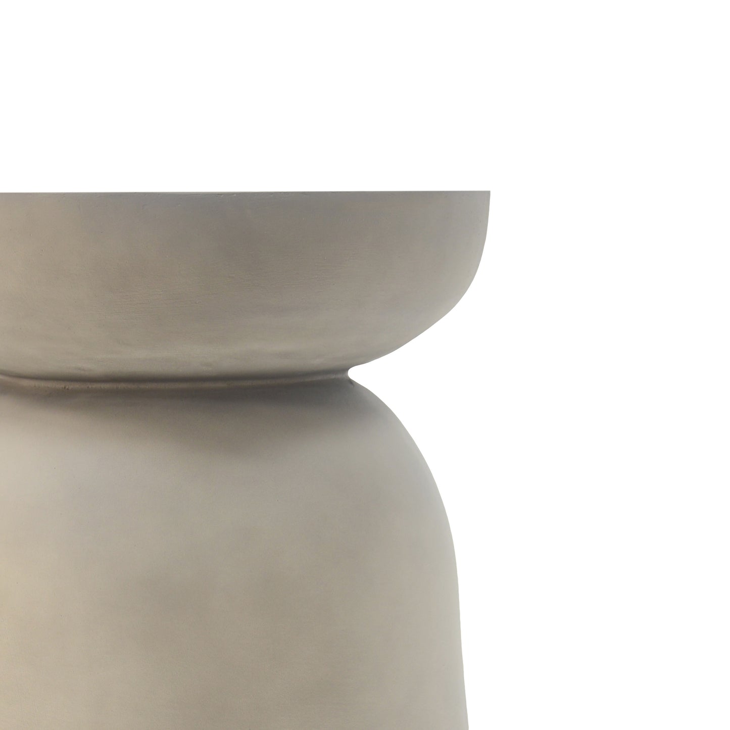 Marek Sculptural Drum Side Table