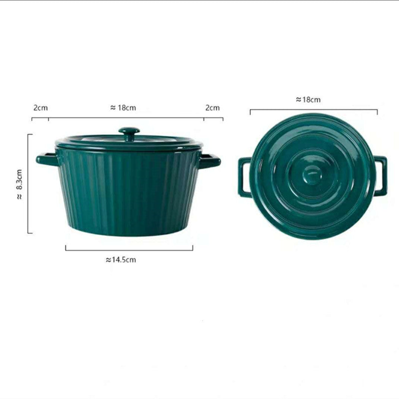 Delilah Double Handled Bowl With Lid