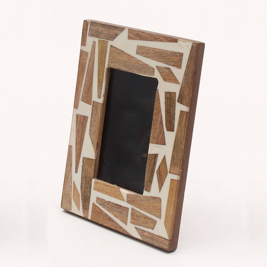 Devyn Inlaid Wood Picture Frame – 4" x 6"