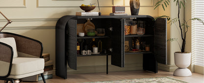 Black Ash Curved Edge Sideboard