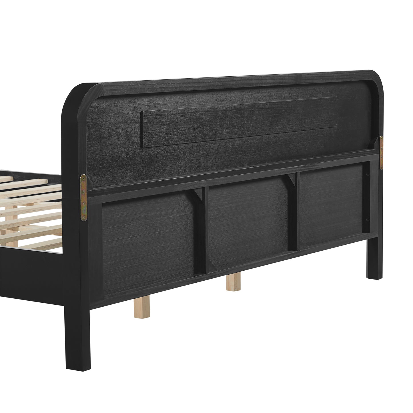 Ellis Black Panel Queen Bed