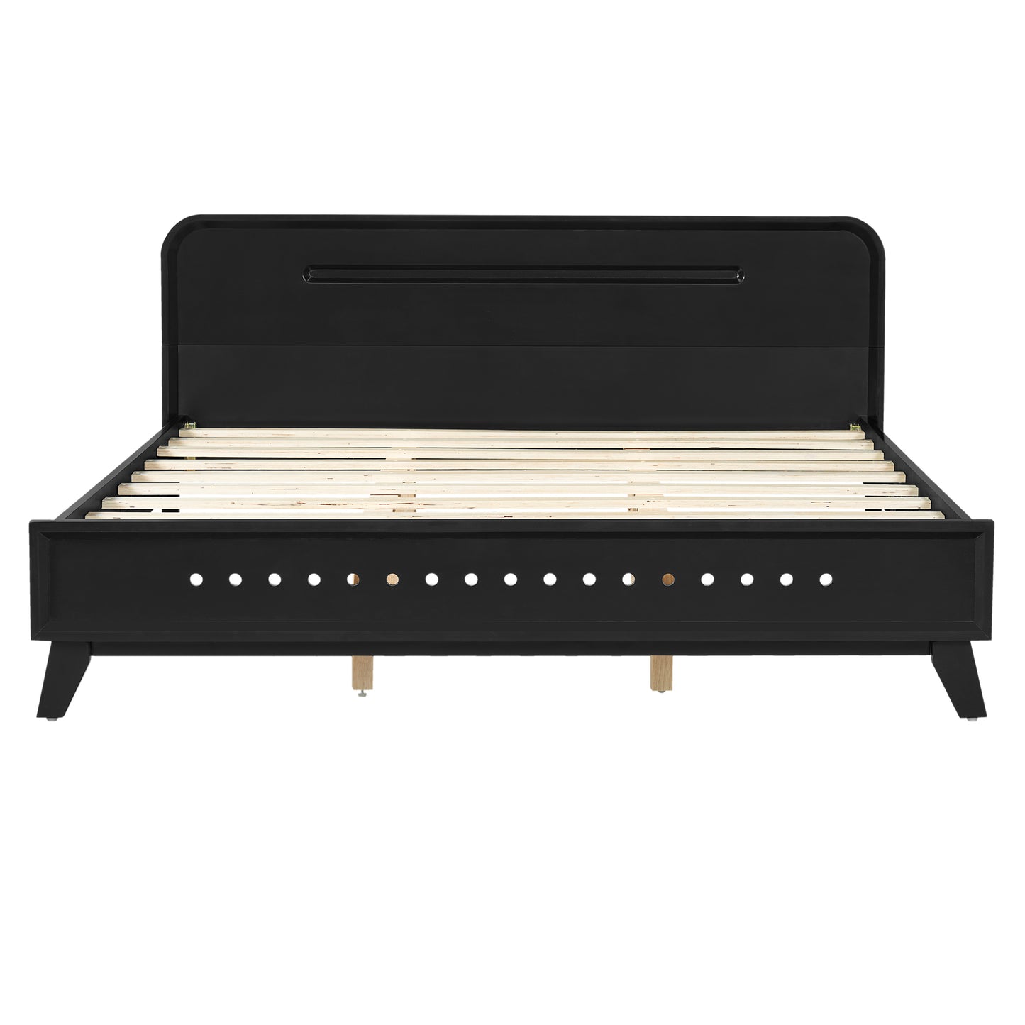 Ellis Black Panel Queen Bed