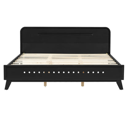 Ellis Black Panel Queen Bed