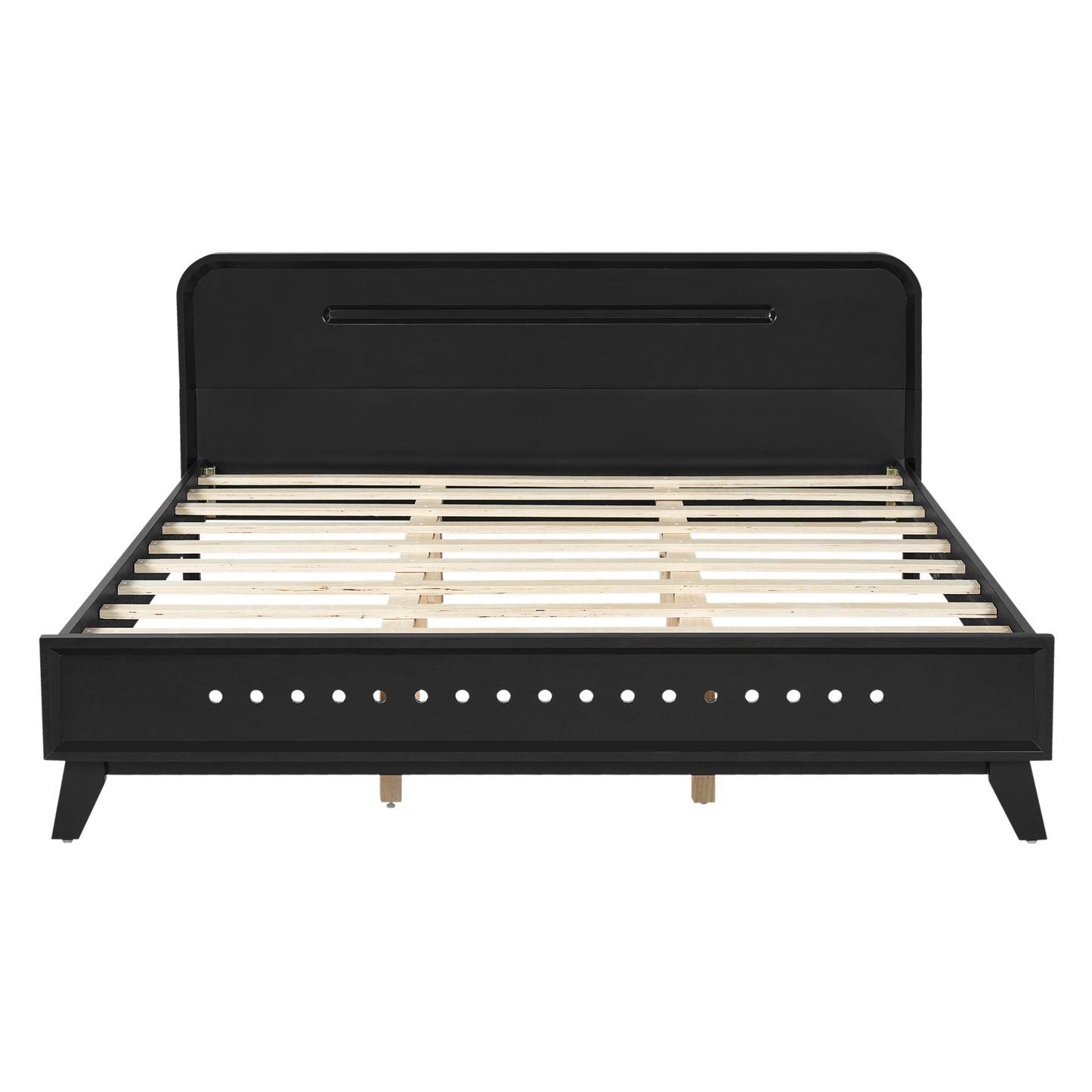 Ellis Black Panel Queen Bed