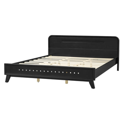 Ellis Black Panel Queen Bed