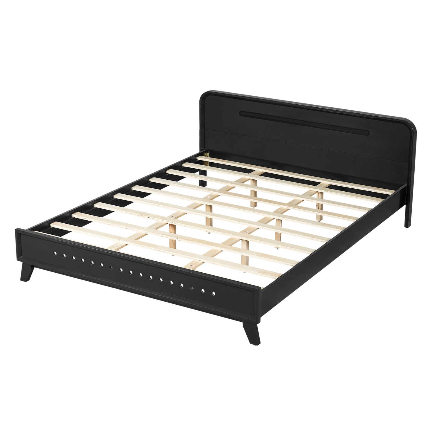 Ellis Black Panel Queen Bed