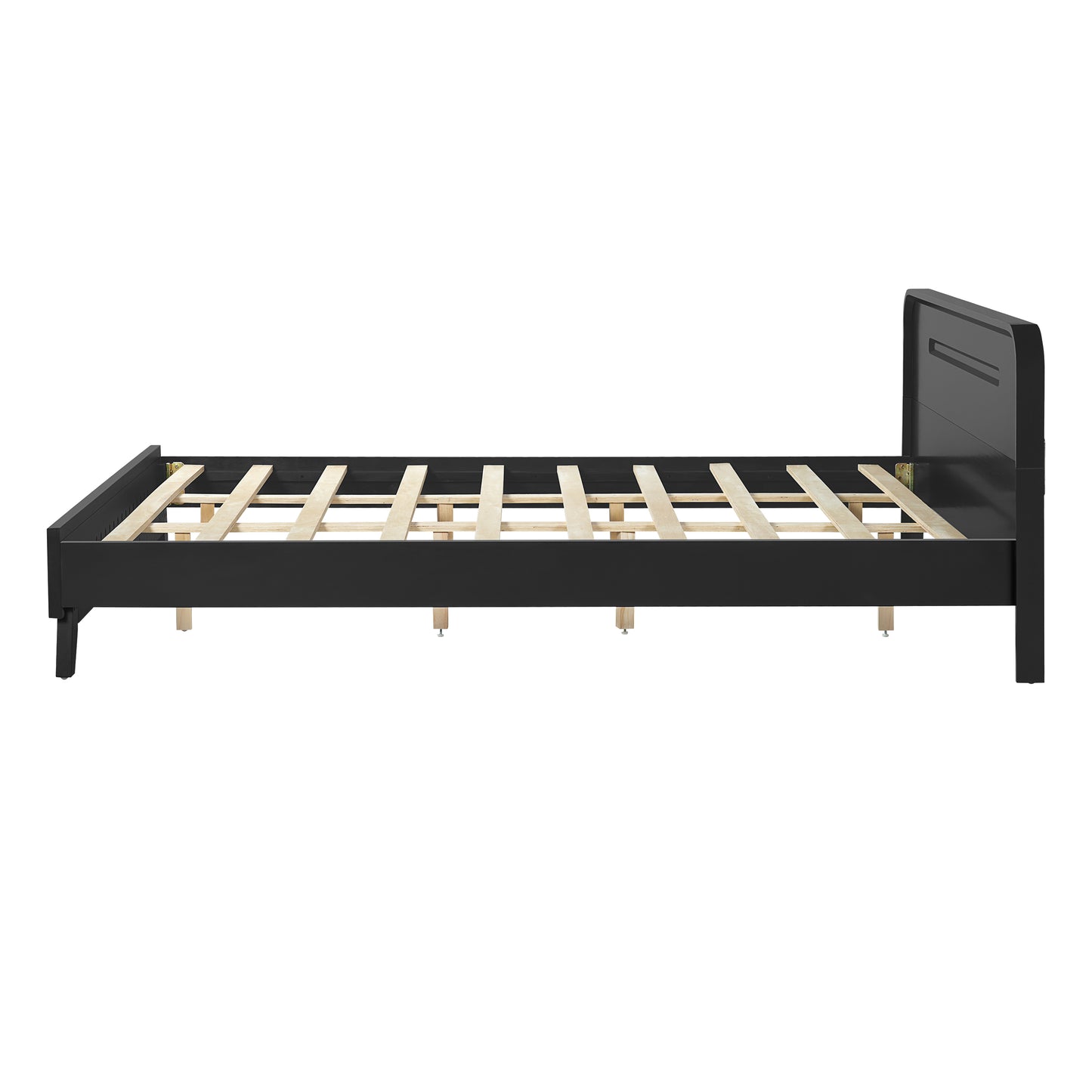 Ellis Black Panel Queen Bed
