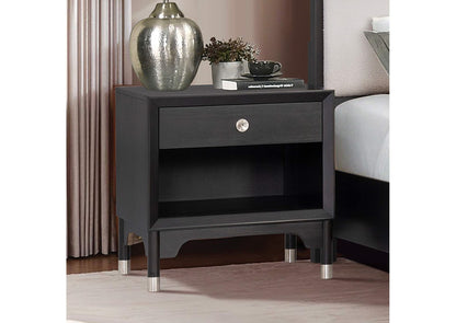 Bennett Mid-Century Nightstand, Black