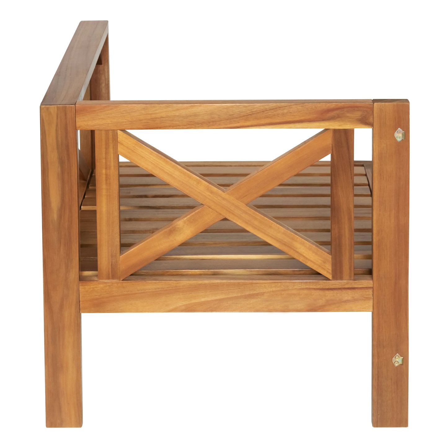 Aldara Acacia Wood Outdoor Sectional, 5 Piece Set