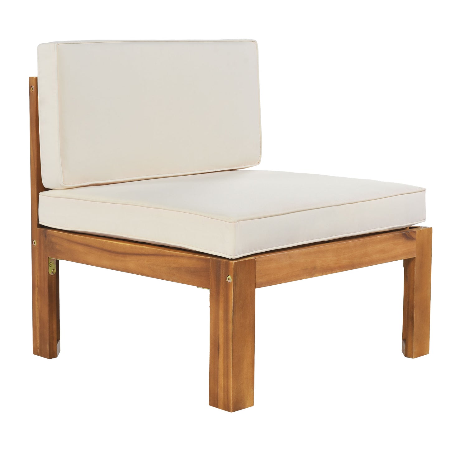 Aldara Acacia Wood Outdoor Sectional, 5 Piece Set