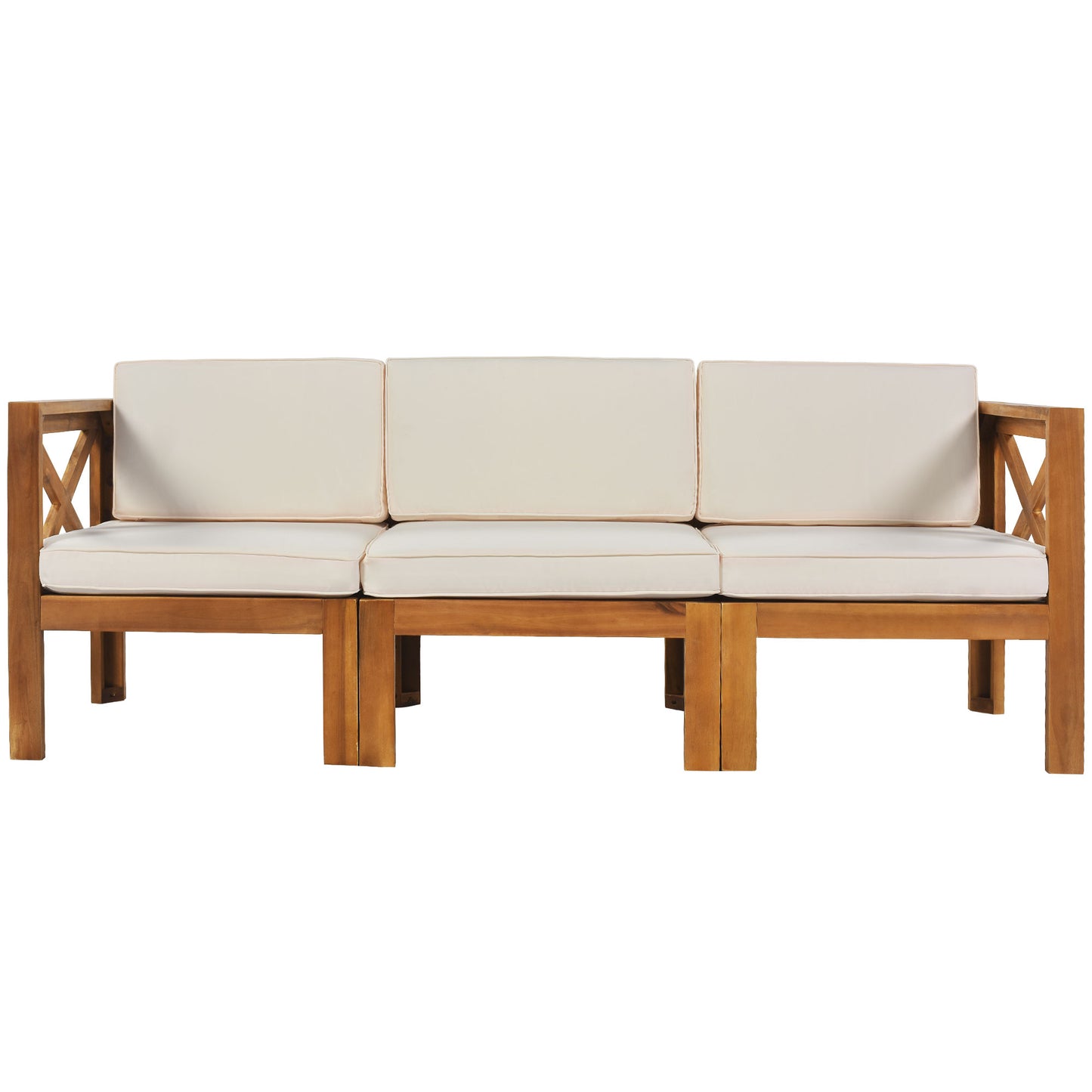 Aldara Acacia Wood Outdoor Sectional, 5 Piece Set